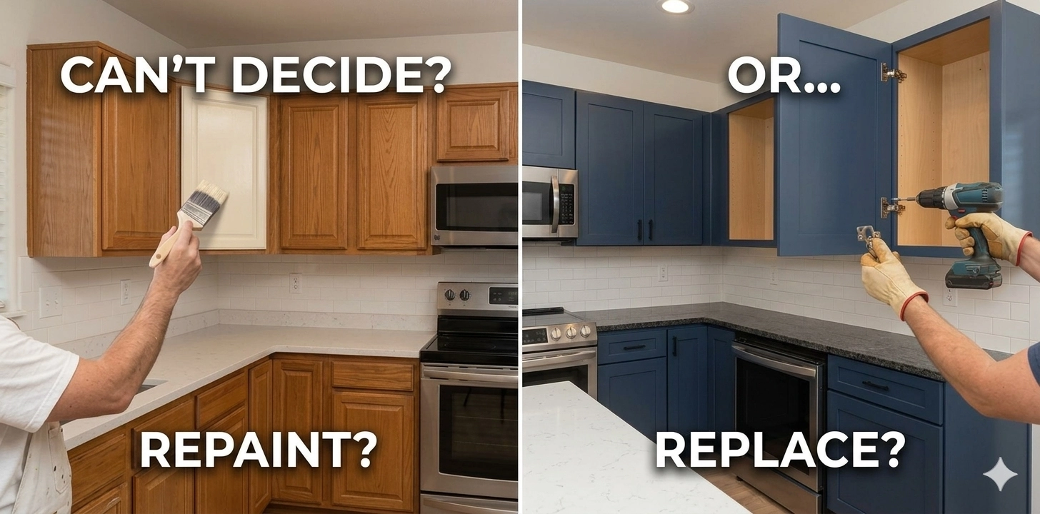 repaint tucson cabinets or replace