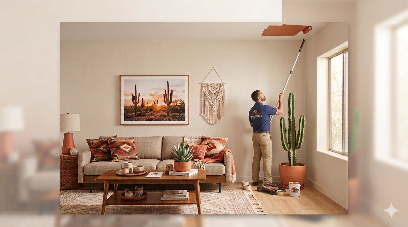 Paining a Tucson Accent Wall